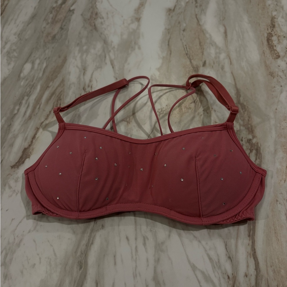 Victoria's Secret Pink Bra with Sparkling Accents